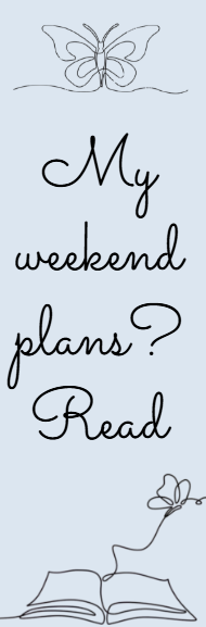 Weekend Plans: Read — handmade bookmark